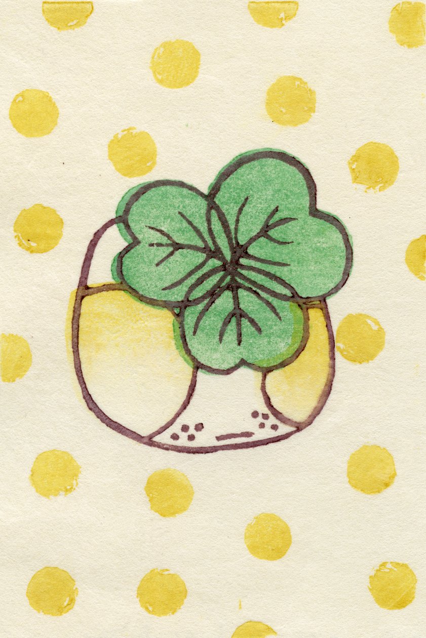 Clover Violet, 2012 (treblokk på washi) av Bella Larsson