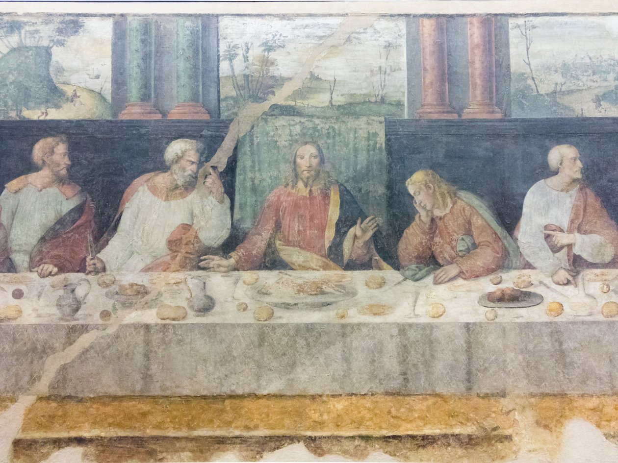 Den siste kveldsmat, detalj av Benedetto Coda