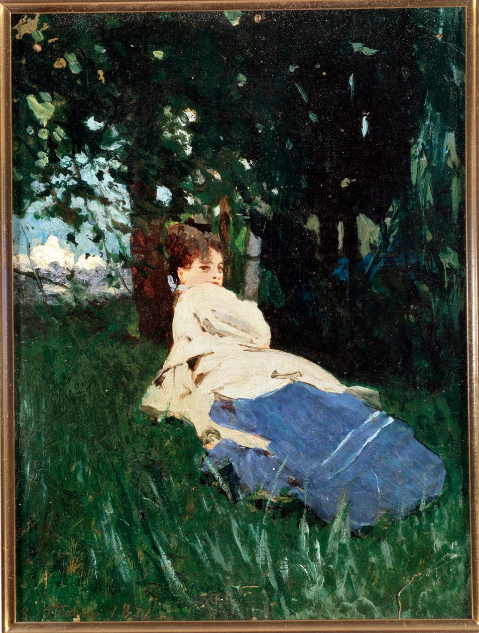 Donna Erminia (olje på lerret av Benedetto Musso
