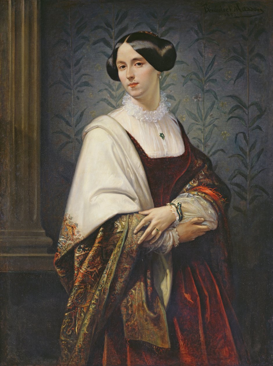 Portrett av en kvinne, 1853 av Benedict Masson