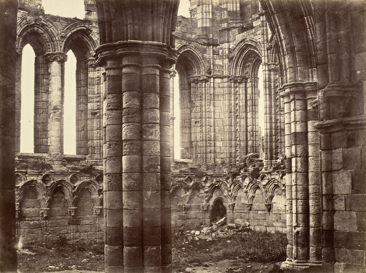 Whitby Abbey, Yorkshire, North Transept av Benjamin Brecknell Turner