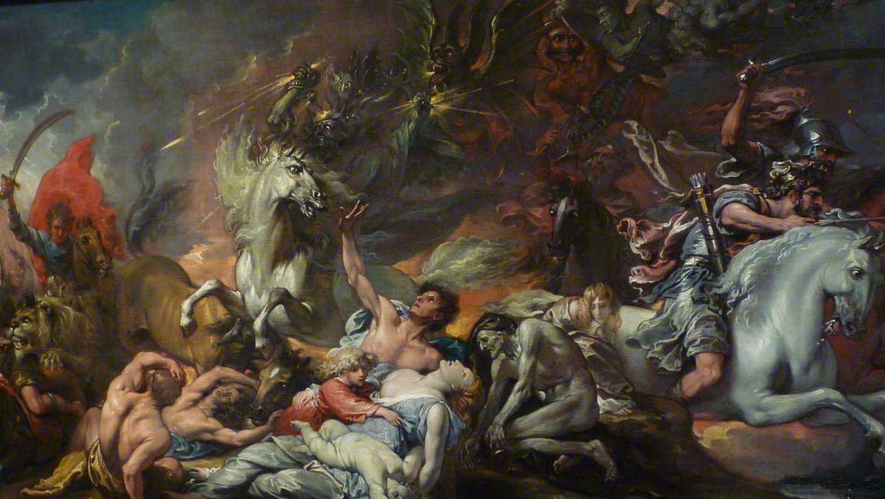 Død på en blek hest av Benjamin West