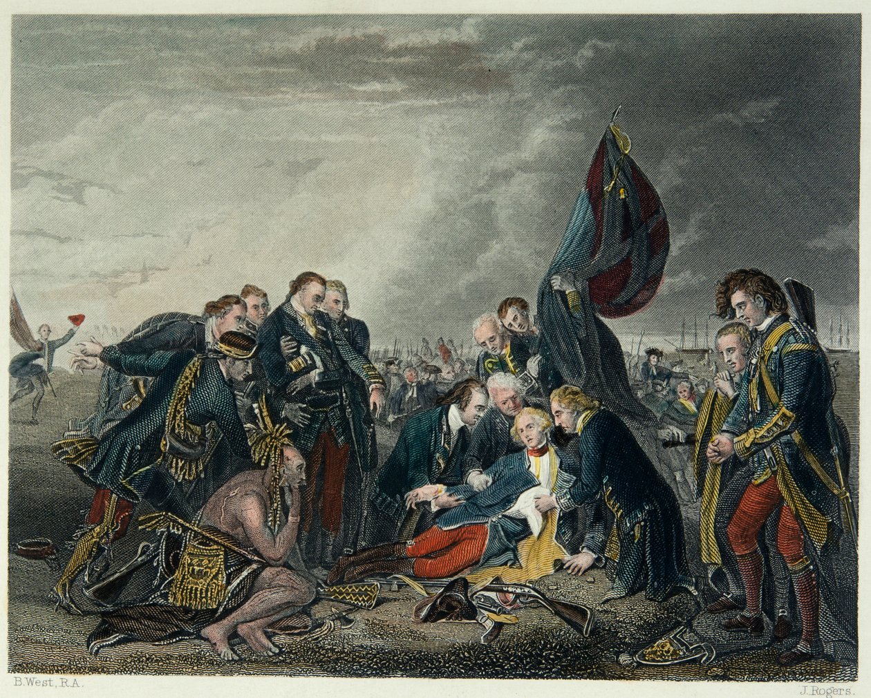 General Wolfes død av Benjamin after West