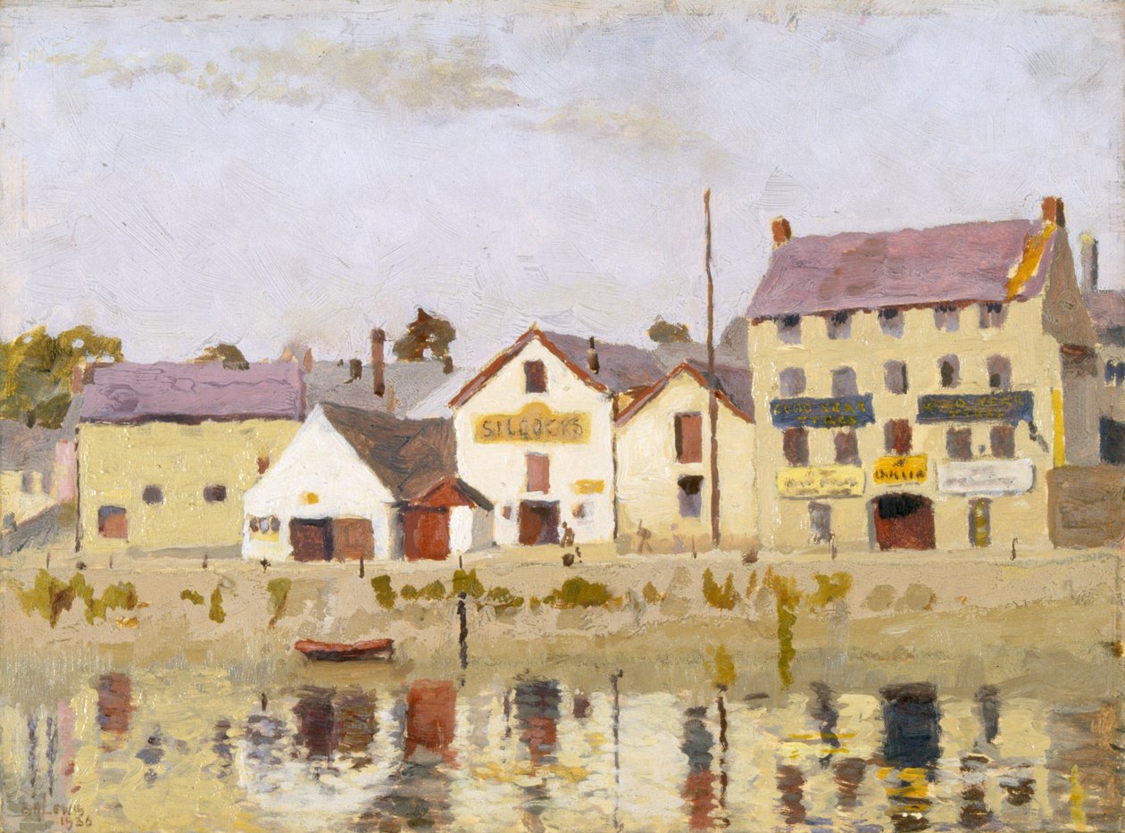 'Carmarthen Quay', 1912-1938 av Benjamin Archibald Lewis