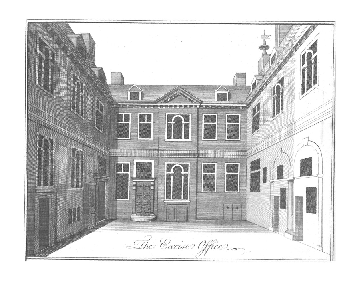 Skattekontoret., c1756 av Benjamin Cole