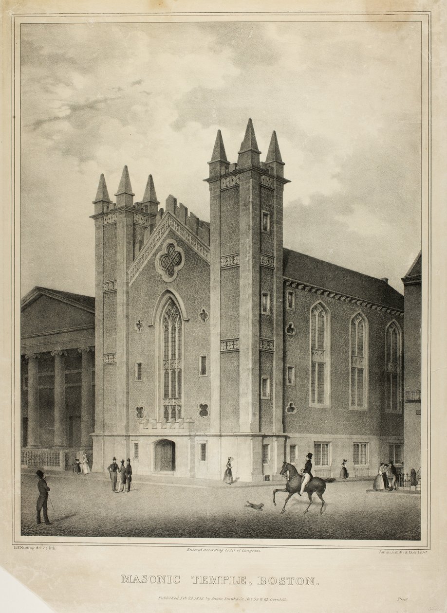 Frimurertempel, Boston av Benjamin F. Nutting