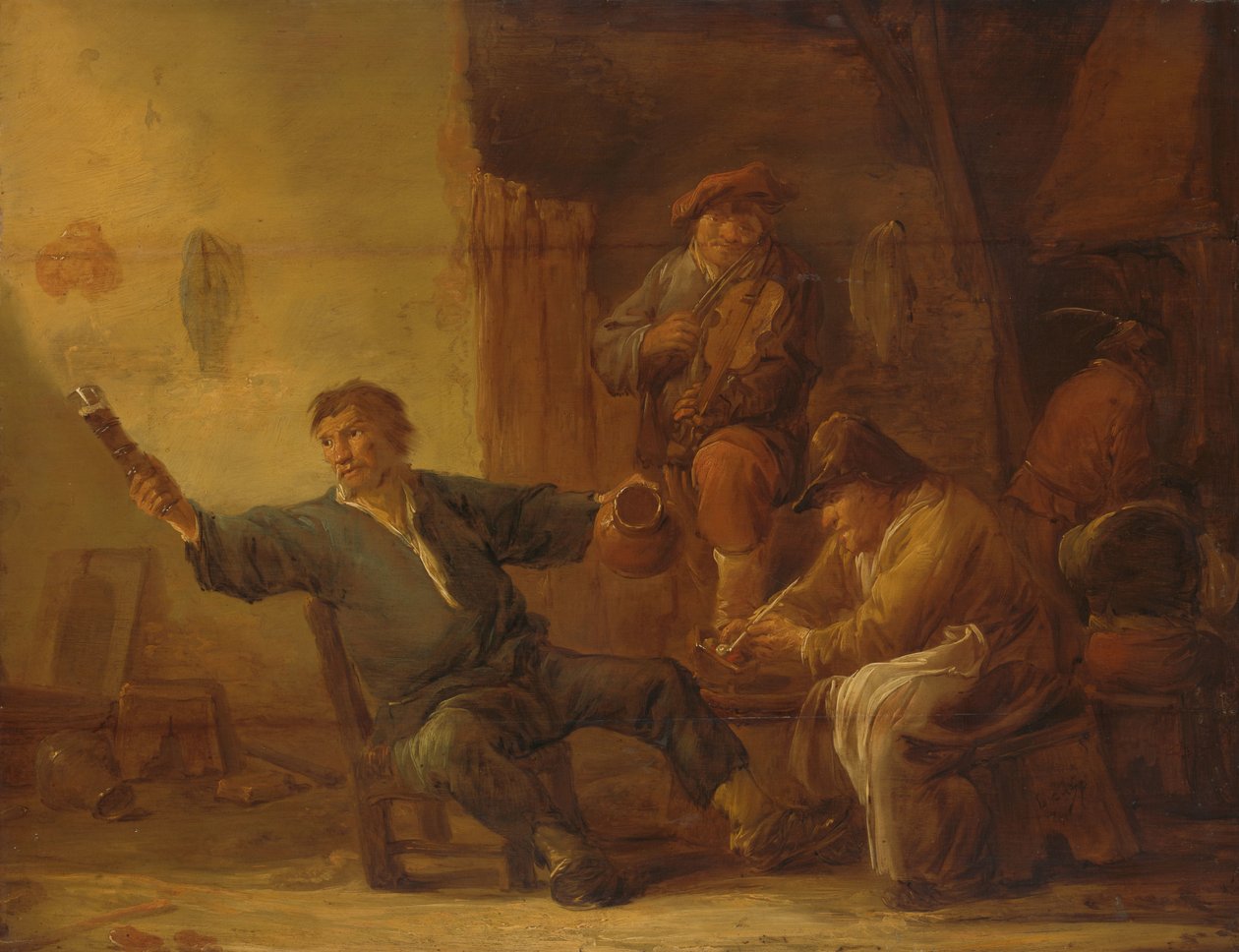 Interiøret i en bondehytte av Benjamin Gerritsz Cuyp