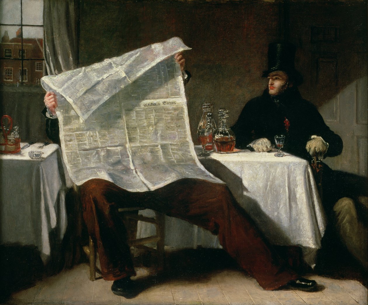 Waiting for the Times, 1831 av Benjamin Haydon