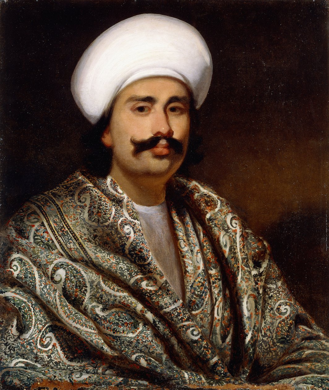Portrett av en Nawab, ca. 1856-62 av Benjamin Hudson