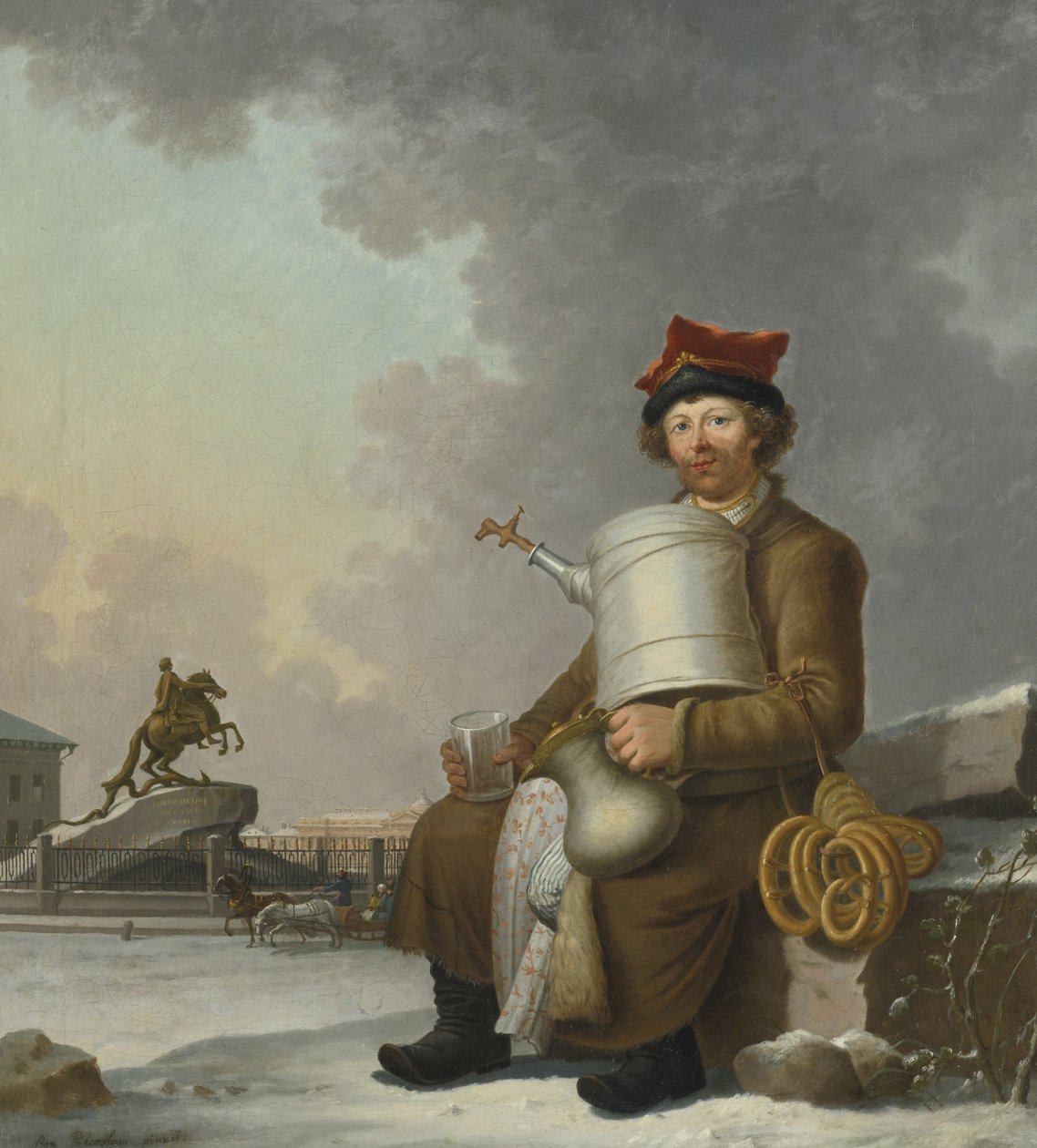 Sbiten Selger i St. Petersburg, 1800 av Benjamin Paterssen