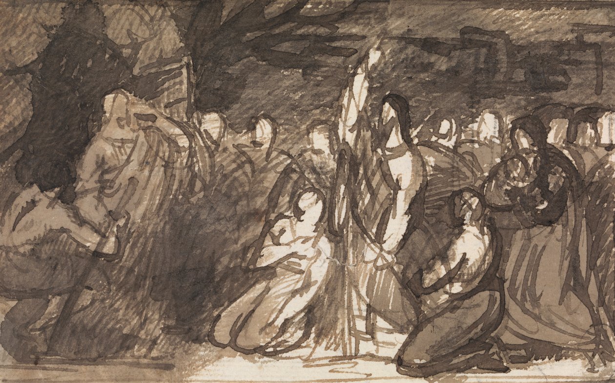 Studie av Kristus som oppdrar Lasarus av Benjamin Robert Haydon