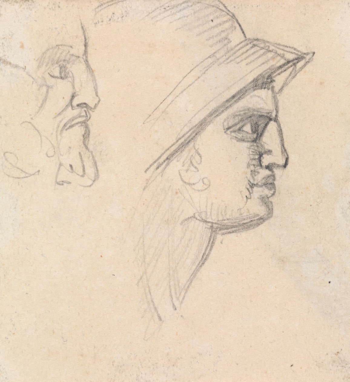 Studie av mannlige hoder av Benjamin Robert Haydon