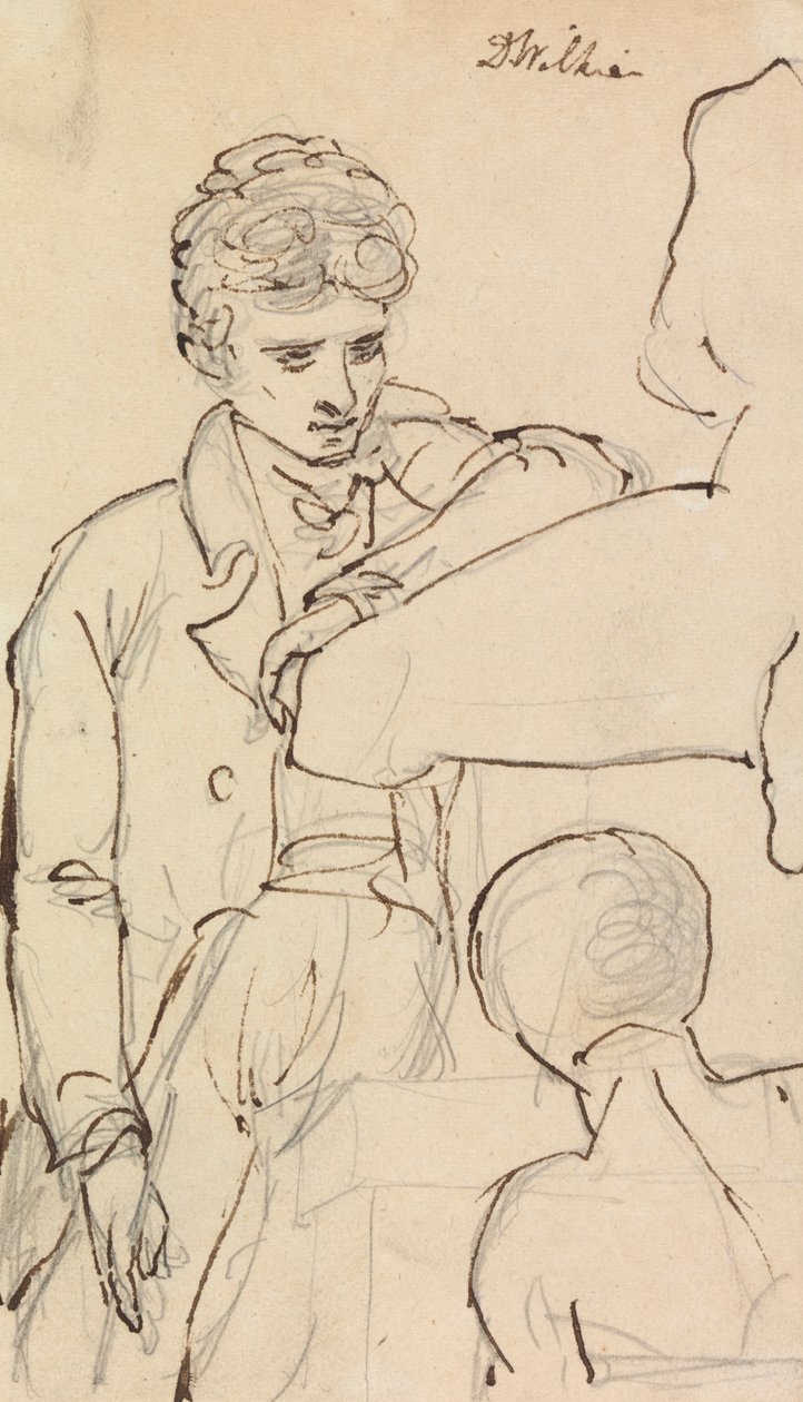 Studie av en mann av Benjamin Robert Haydon