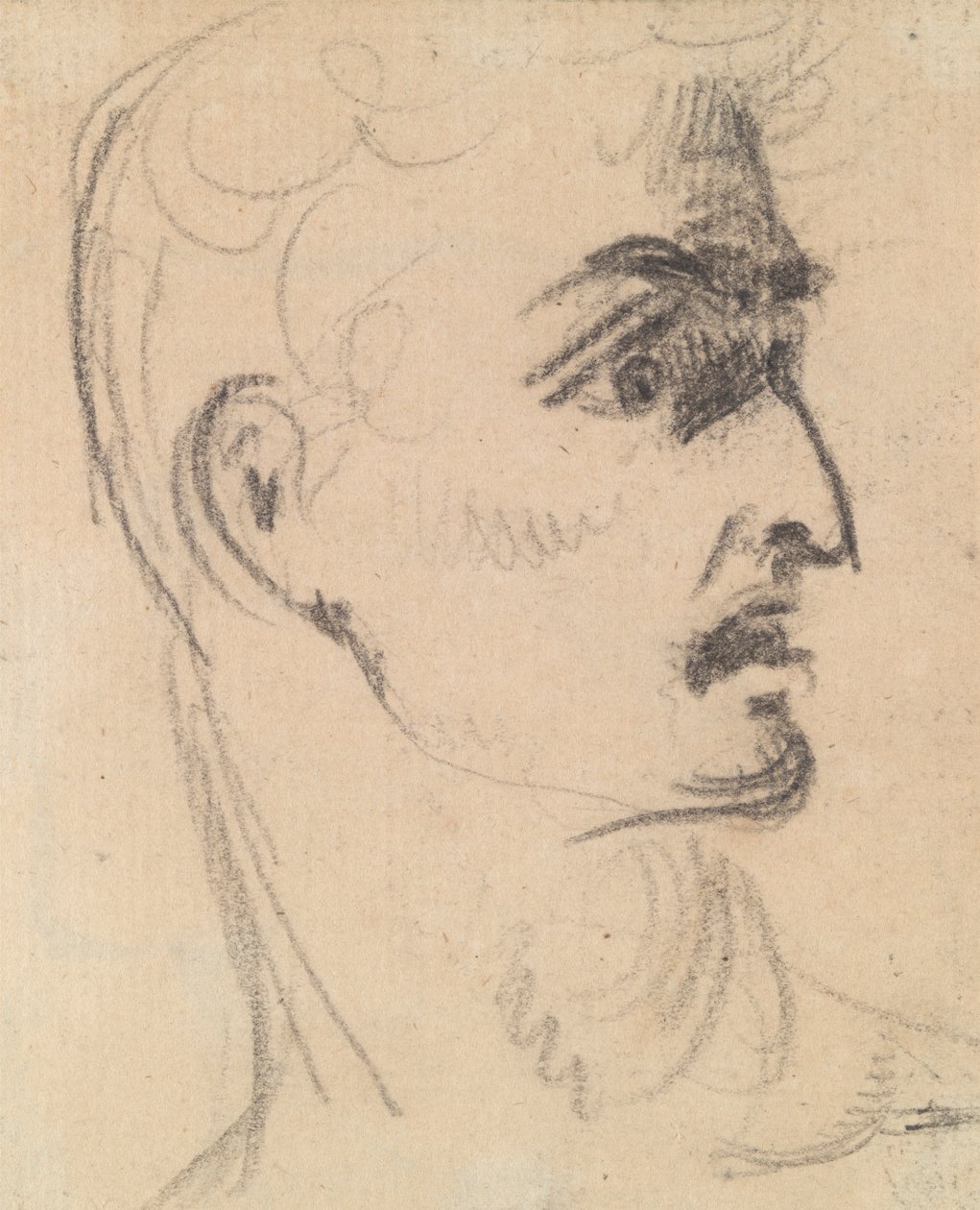 Studie av en manns ansiktsuttrykk av Benjamin Robert Haydon