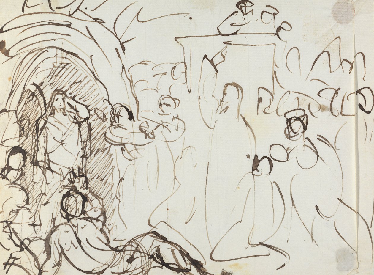 Studie av Lasarus' oppstandelse av Benjamin Robert Haydon