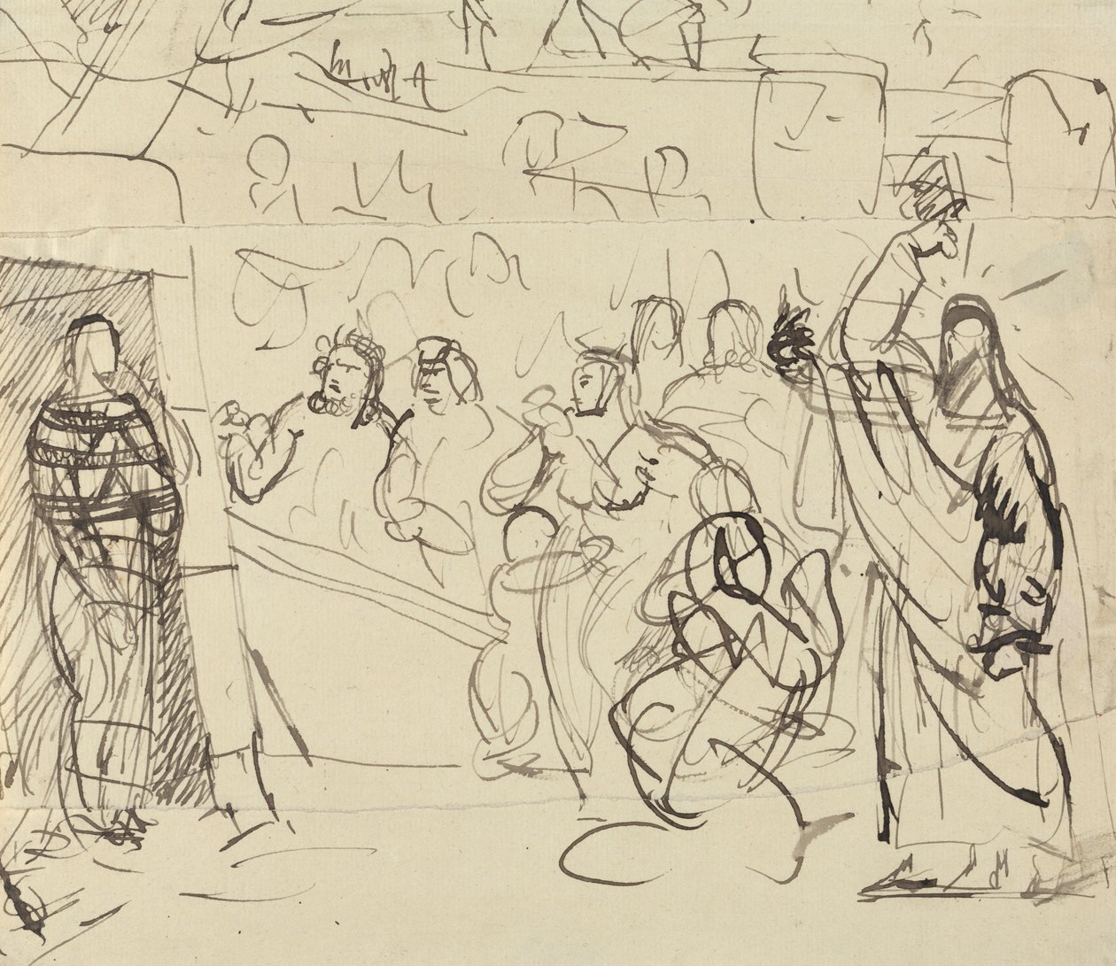 Studie av Lasarus' oppstandelse av Benjamin Robert Haydon
