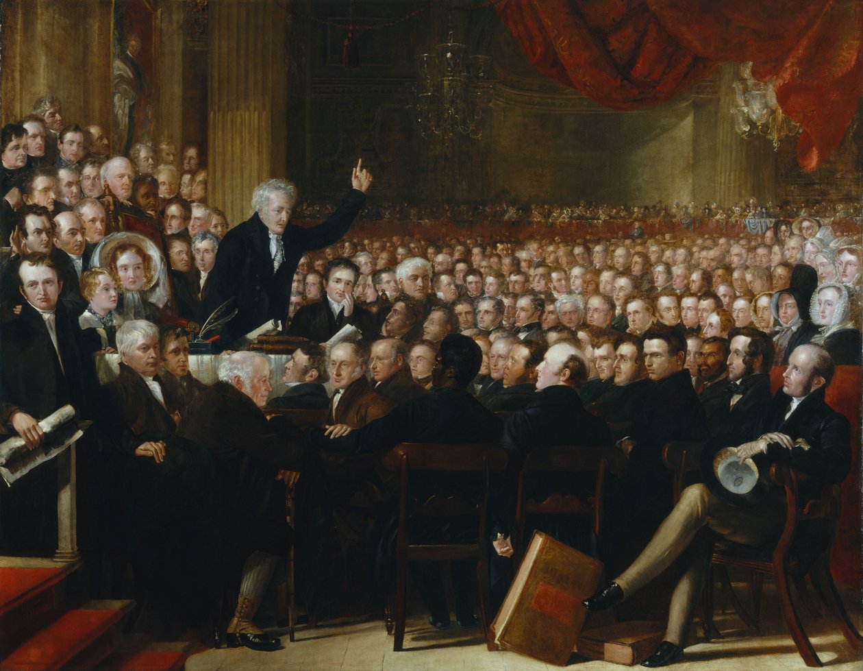 Konvensjonen mot slaverisamfunnet av Benjamin Robert Haydon