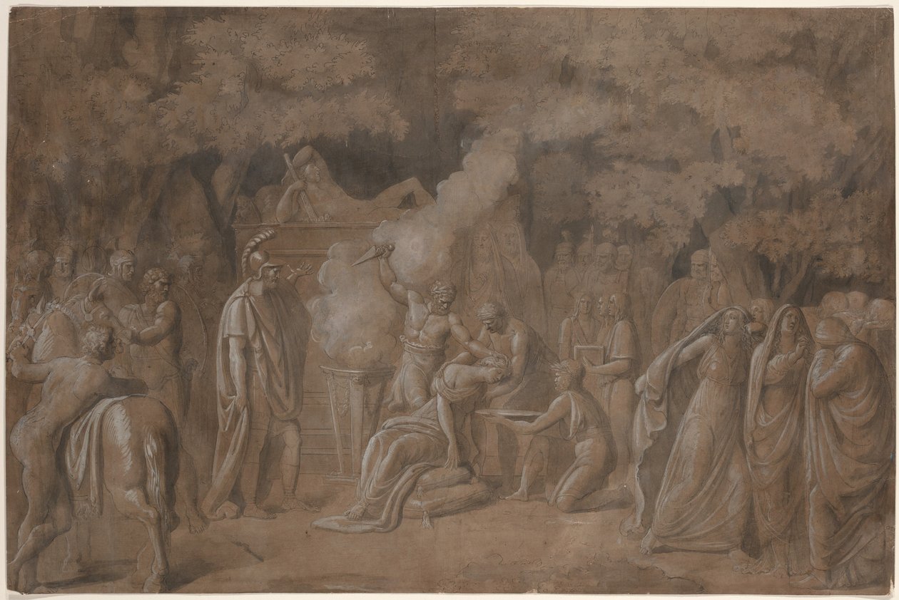 Iphigenias død (?) av Benjamin West