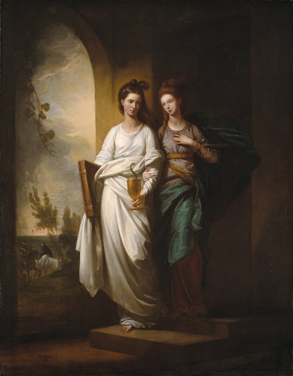 Fidelia og Hope av Benjamin West