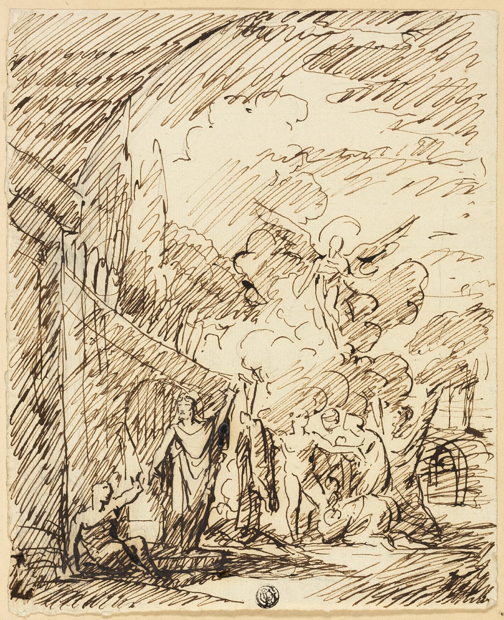 Figurer i landskap av Benjamin West