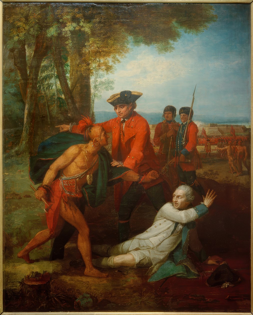 General Johnson redningsoffiser av Benjamin West