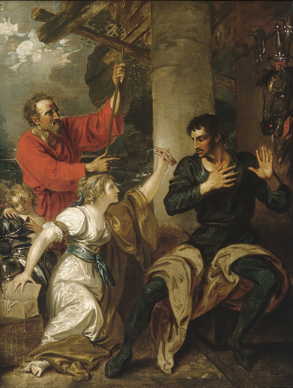 The Damsel og Orlando, ca. 1793. av Benjamin West
