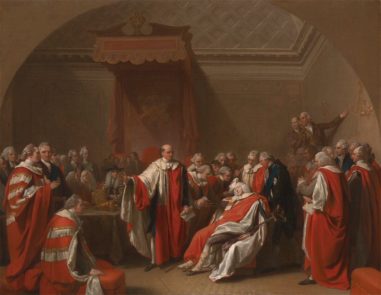 Chathams død av Benjamin West