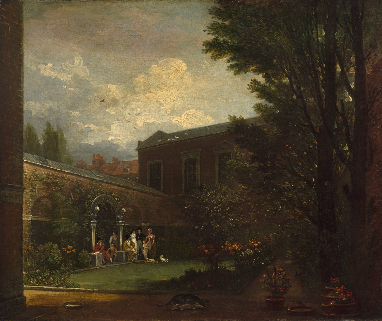 West-familien i studiohagen, 1808-1809. av Benjamin West