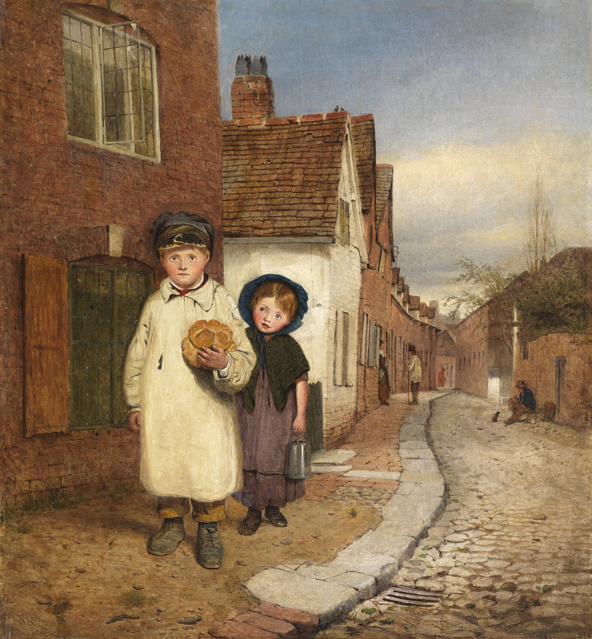 Utsikt over Frog Lane av Benjamin Williams Leader