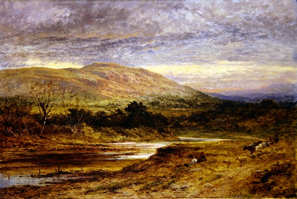 Kveld som Llandulas, Nord-Wales av Benjamin Williams Leader