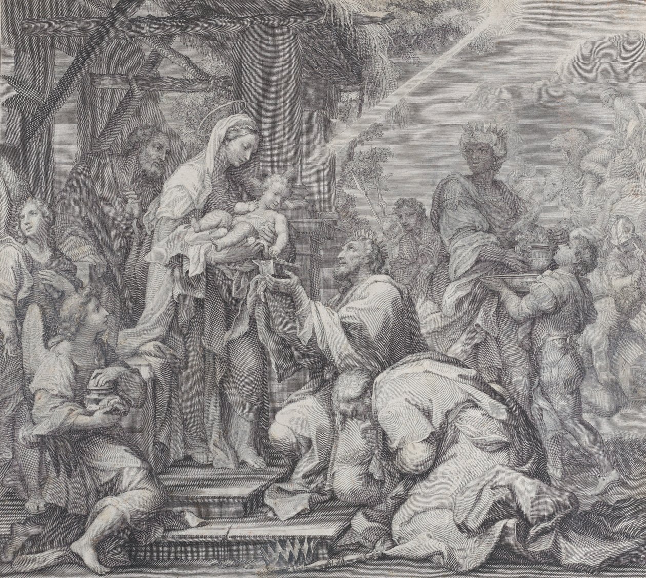 The Adoration of the Magi, 1714-24. av Benoît Farjat