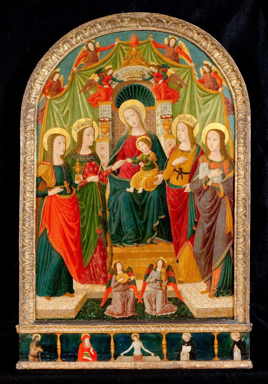 Det mystiske ekteskapet til St. Catherine av Benozzo di Lese di Sandro Gozzoli