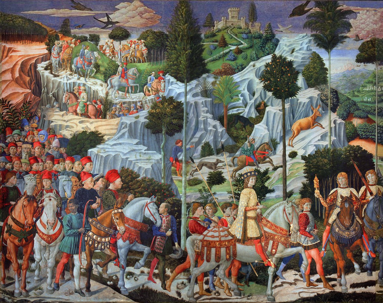 Prosesjon av den yngste kongen av Benozzo Gozzoli