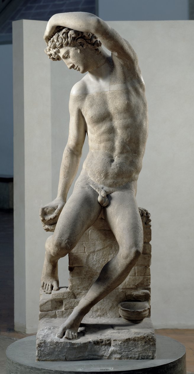 Narcissus, 1548 (marmor) av Benvenuto Cellini