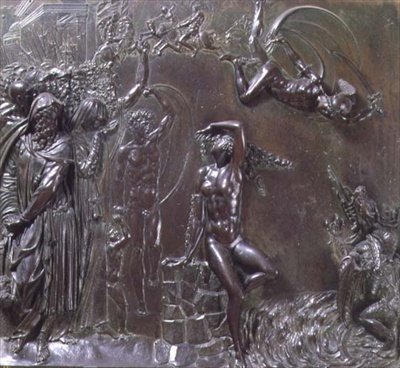 Perseus redder Andromeda (bronse) av Benvenuto Cellini