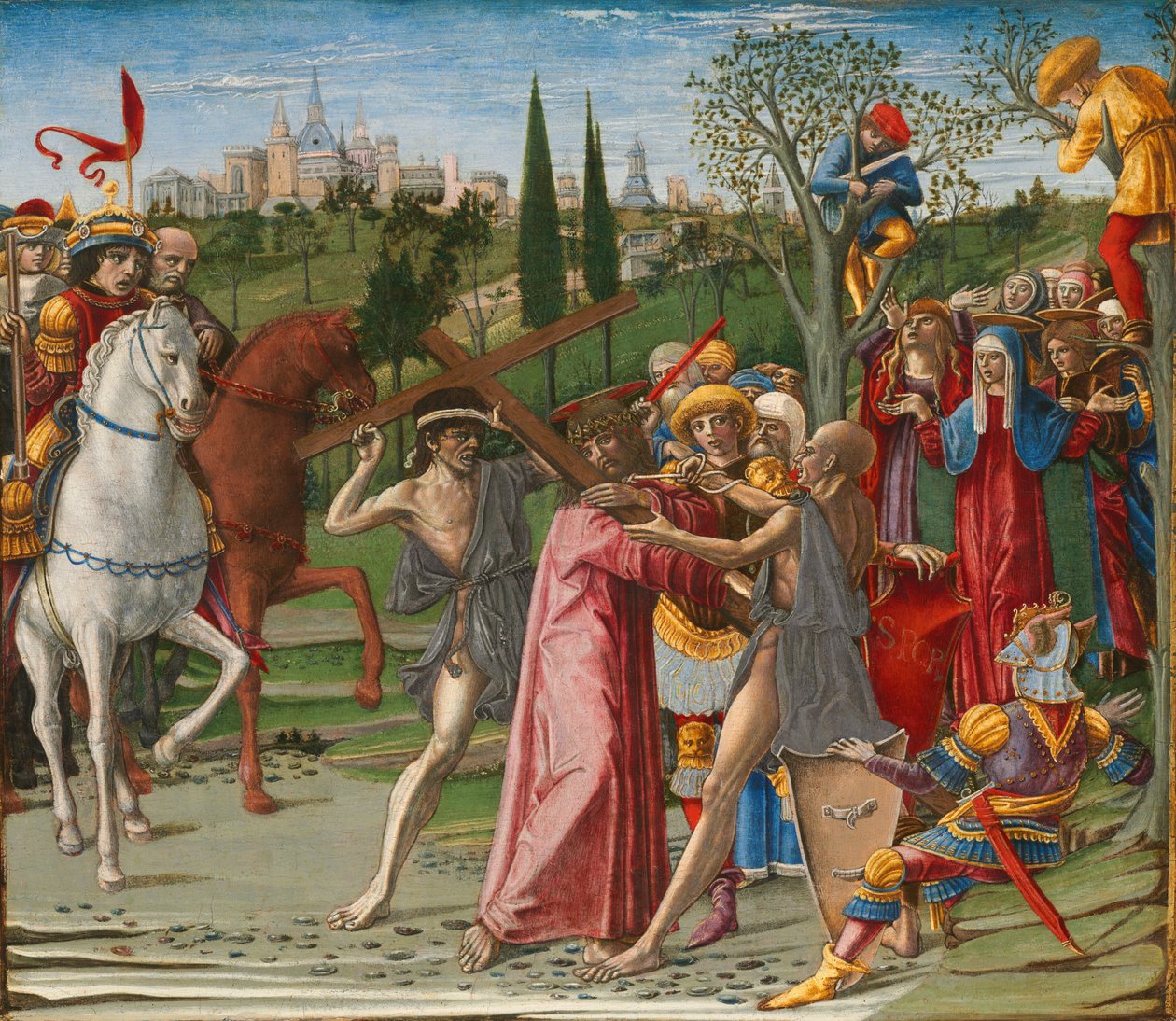 Kristus som bærer korset, sannsynligvis 1491. av Benvenuto di Giovanni