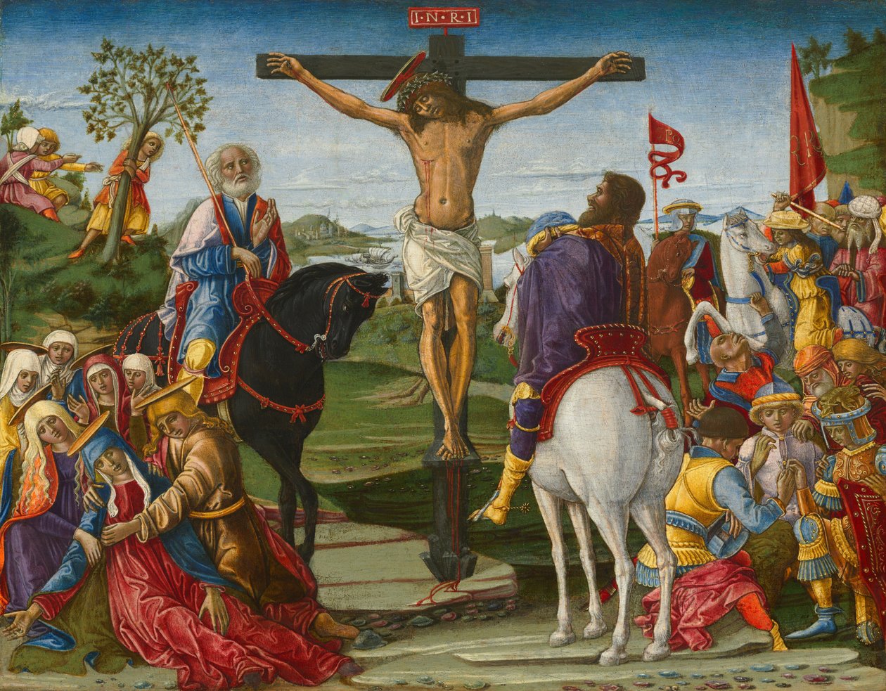 Korsfestelsen, sannsynligvis 1491. av Benvenuto di Giovanni