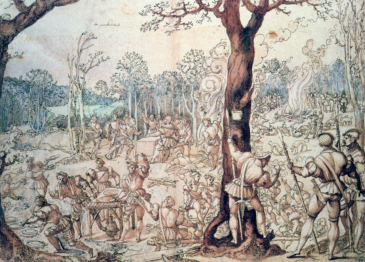 Jaktpartiet, 1500-tallet. av Bernard van Orley