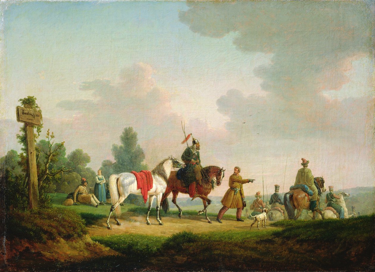 Partisanene i 1812, 1820 av Bernard Edouard Swebach