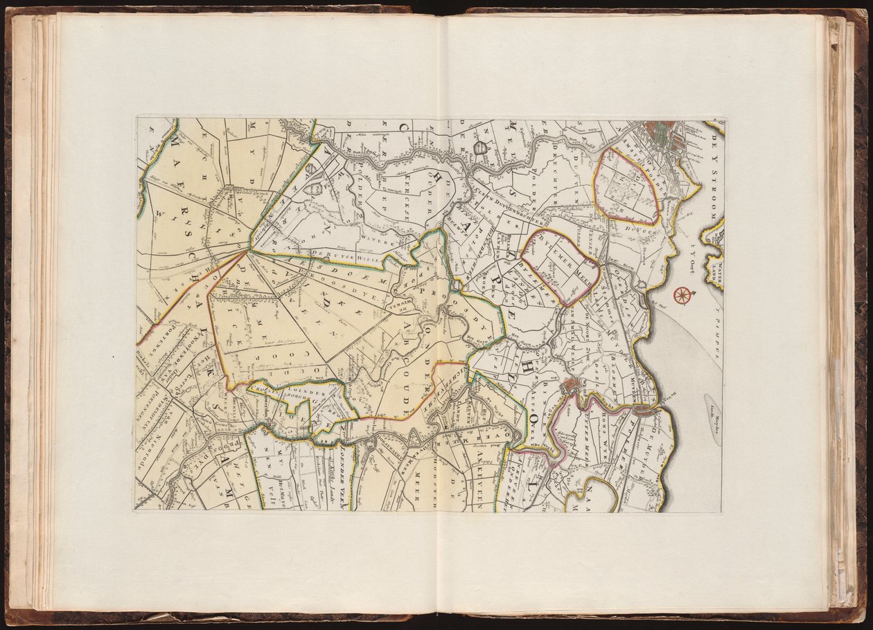 Nytt kart over Lande i Utrecht i henhold til Ordre van d