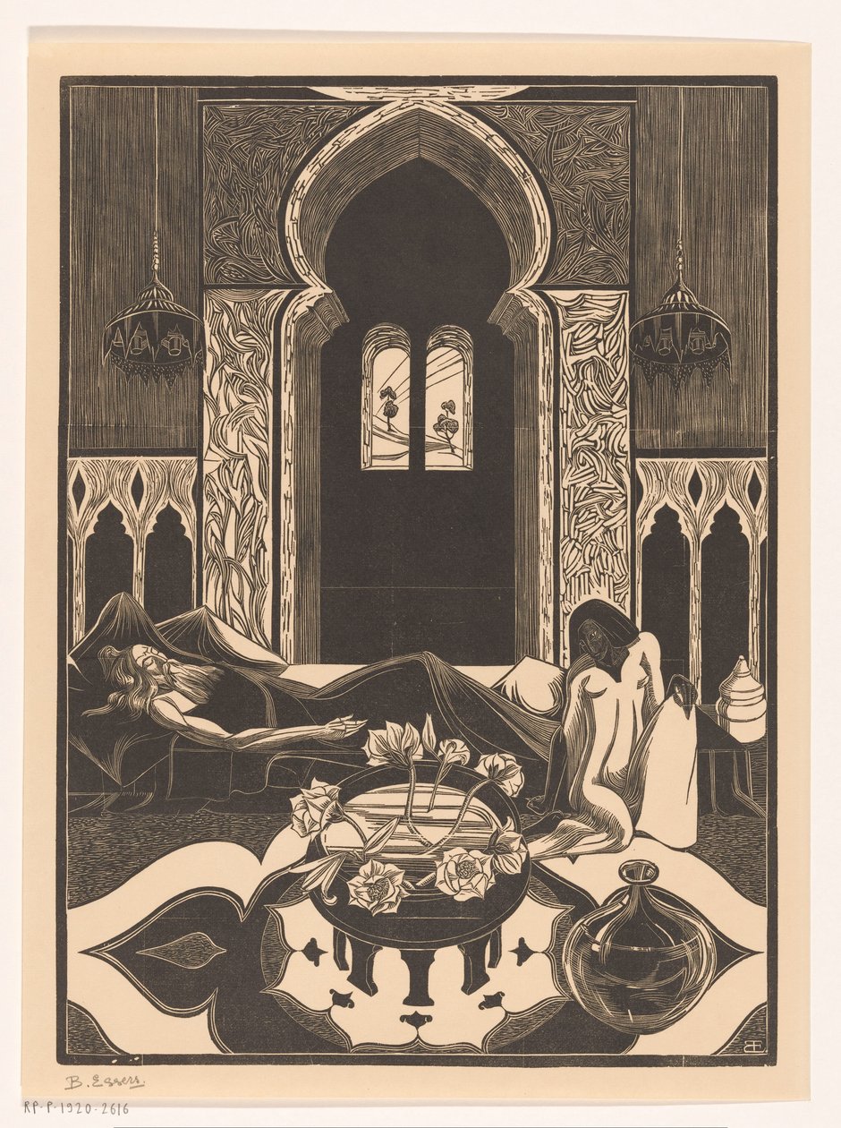 Ser kvinne av Bernard Essers (signed by artist)