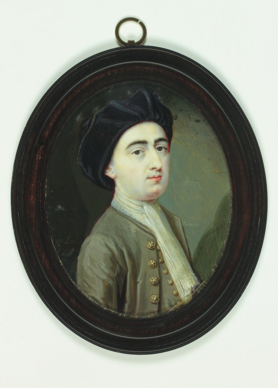 Selvportrett av Bernard III Lens