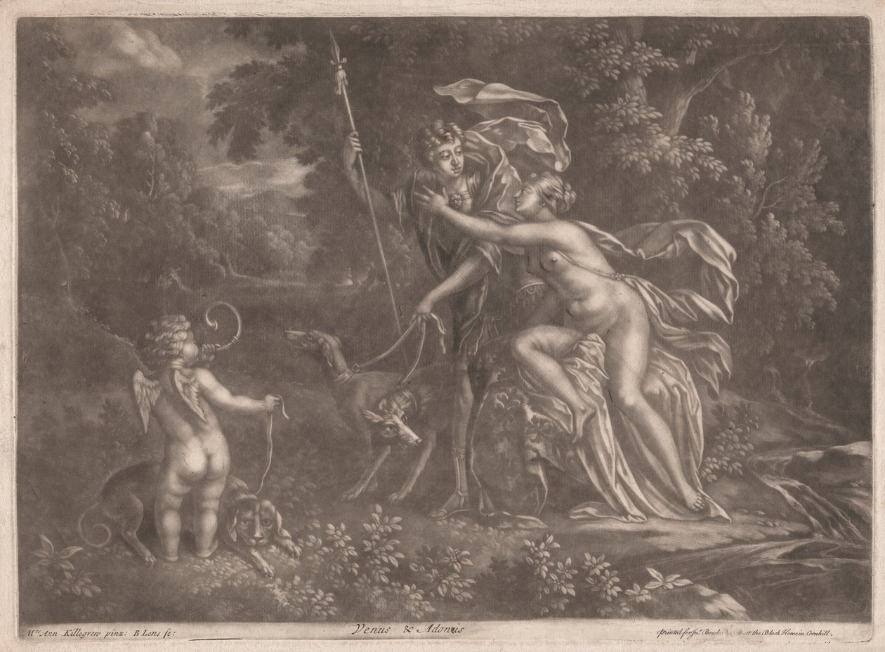 Venus og Adonis av Bernard Lens