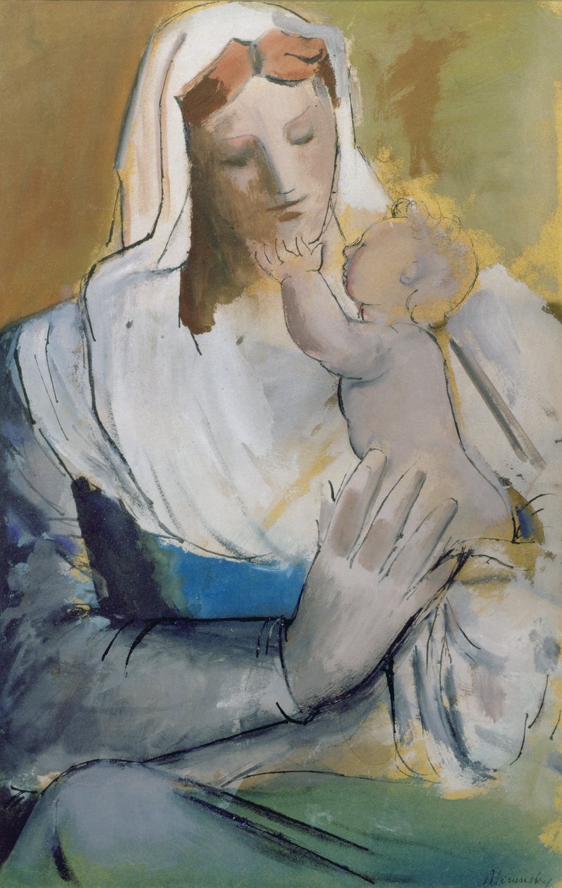 Mor og barn av Bernard Meninsky