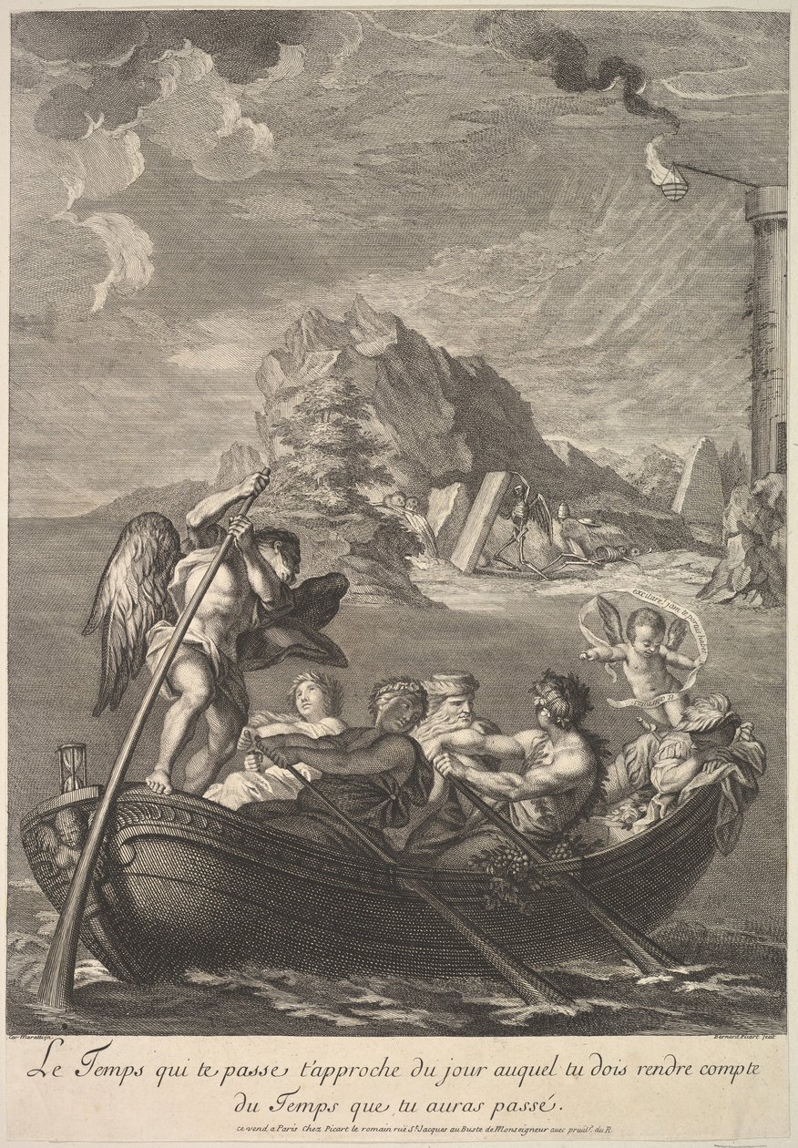 Allegory of Time, 1690-1733. av Bernard Picart