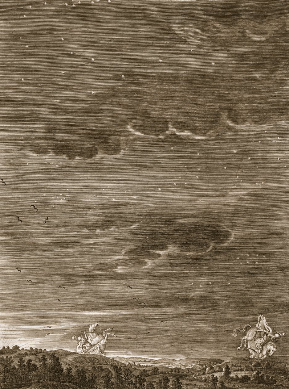Castor og Pollux, 1731 av Bernard Picart