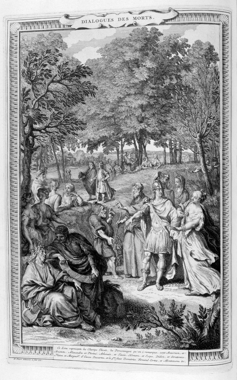 De dødes dialoger, 1728. av Bernard Picart