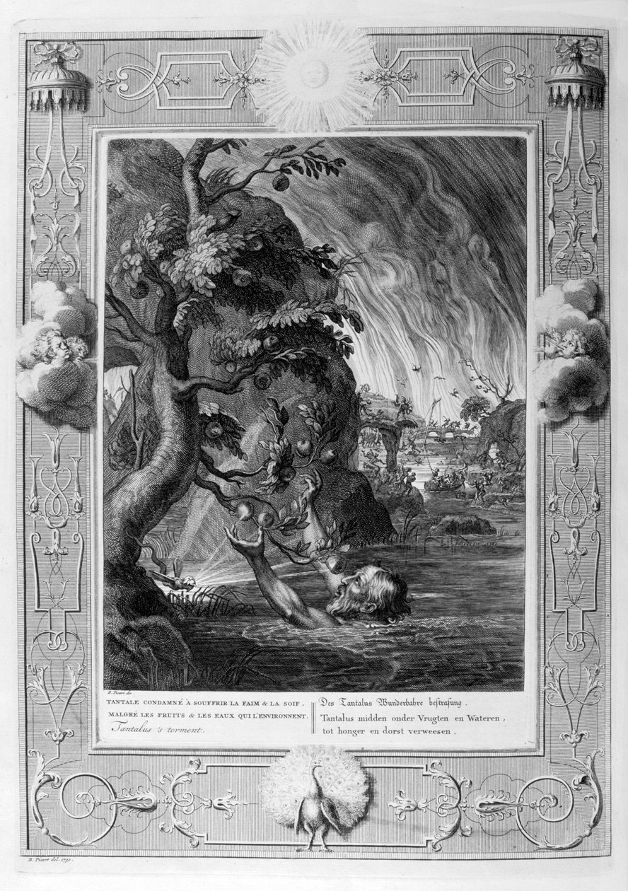 Tantalus pine, 1733 av Bernard Picart