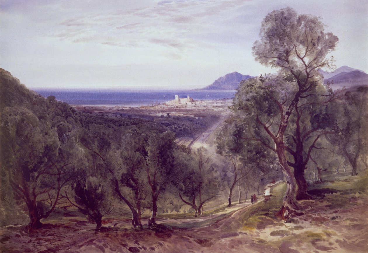 Cannes fra Le Cannet (wc) av Bernard Walter Evans