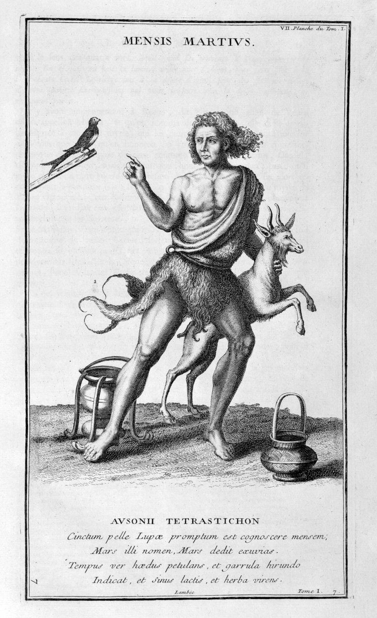 En representasjon av mars 1757. av Bernard de Montfaucon